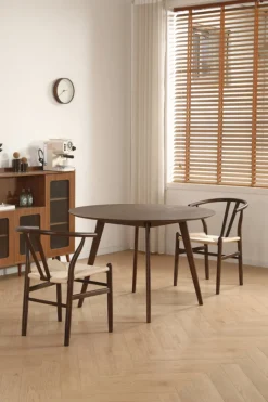 Matbord 'Luma' Runt 115cm - Valnöt