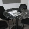 Matbord 'Marbleous' Runt 100cm - Svart