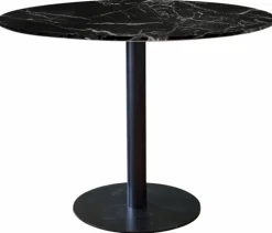 Matbord 'Marbleous' Runt 100cm - Svart