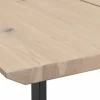 Matbord 'Melville' 210x95cm - Vitpigmenterad Ek/Svart