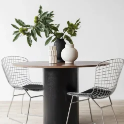 Matbord 'Rounded' Runt 120cm - Valnöt