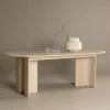 Matbord 'Tranemo' Ovalt 220x100x75cm - Vit