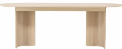 Matbord 'Tranemo' Ovalt 220x100x75cm - Vit