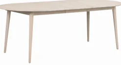 Matbord 'Tyler' Ovalt 170x105cm - Vitpigmenterad Ek
