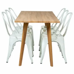 Matgrupp 'Nordisk Montmartre' 1 Bord & 6 Stolar