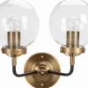 2-pack Vägglampa 'Bright' - Mässing