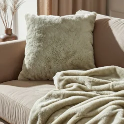 Pläd 'Aranga Super Soft Throw' 130x170cm - Ljusgrön