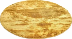 Rund matta 'Aranga Super Soft' 200cm - Gul