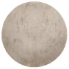 Rund matta 'Aranga Super Soft Fur' - Brun