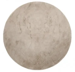 Rund matta 'Aranga Super Soft Fur' - Brun