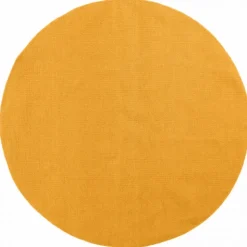 Rund matta 'Hamilton' - Saffron