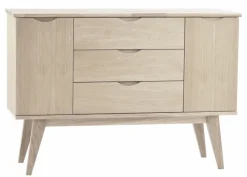 Sideboard 'Filippa' 122x85cm - Ek/Vitpigmenterad