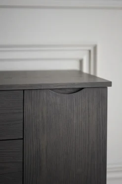 Sideboard 'Filippa' 122x85cm - Mörk ek