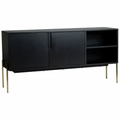Sideboard 'Frölunda' - Svart/Mässing