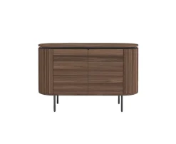 Sideboard 'Kärra' - Valnöt/Svart