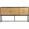 Sideboard 'Line' - Ek/Svart