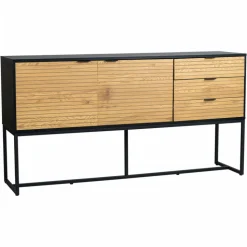 Sideboard 'Line' - Ek/Svart