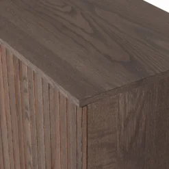 Sideboard ‘New Gravure’ 200 cm - Mörkbrun/Svart
