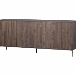 Sideboard ‘New Gravure’ 200 cm - Mörkbrun/Svart