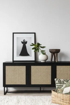 Sideboard 'Sailor' - Svart/Natur