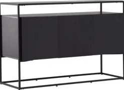 Skåp 'Kingsport' 120x80cm - Svart