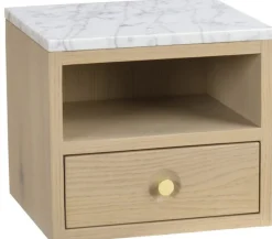 Sängbord 'Whitmore' - Ljus ek