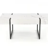 Soffbord 'Blanca' - Vit marmor