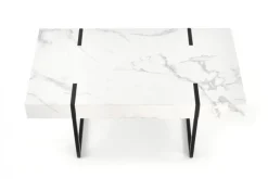 Soffbord 'Blanca' - Vit marmor