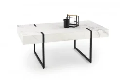 Soffbord 'Blanca' - Vit marmor