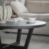 Soffbord 'Boxford' Runt 110cm - Svart ek