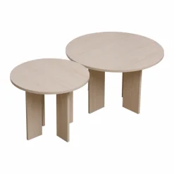 Soffbord 'Créme' Runt 75cm - Natur