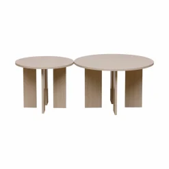Soffbord 'Créme' Runt 75cm - Natur