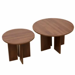 Soffbord 'Créme' Runt 75cm - Valnöt