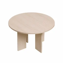 Soffbord 'Créme' Runt 75cm - Vitpigmenterad