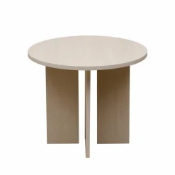 Soffbord 'Créme' Runt 55 cm - Vitpigmenterad