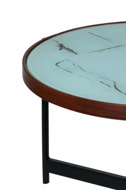Soffbord 'Marble' 2 delar - Svart/Vit