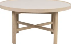 Soffbord 'Marsden' Runt 90cm - Ljus ek