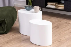 Soffbord 'Ponza' 2 delar - Vit
