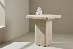 Soffbord 'Qvart' 50x50cm - Beige
