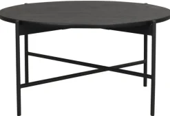 Soffbord 'Skye' Runt 89cm - Svart