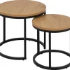 Soffbord 'Spiro' - Natur/Svart