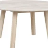 Soffbord 'Taransay' Runt 90cm - Beige/Vitpigmenterad