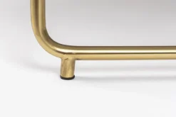 Soffbord 'Timpa' Runt 70cm  - Grön marmor/Guld
