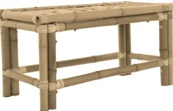 Soffbord/Trädgårdsbänk 'Bambu' - Natur