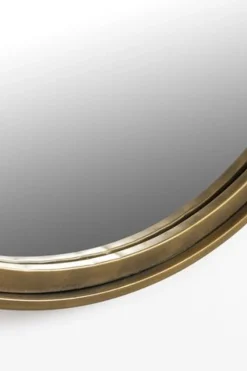 Spegel 'Matz' Oval - Antik mässing
