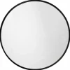 Spegel 'Rund' 80cm - Svart