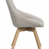 Stol 'Alison' - Beige/ek