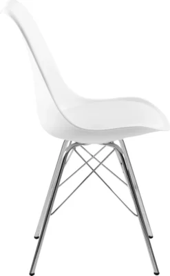 Stol 'Eris' - Vit/Silver