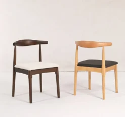 Stol 'Fager' - Valnöt/Beige