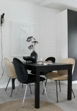 Stol 'Lux' - Svart/Silver